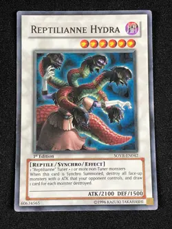YUGIOH REPTILIANNE HYDRA SOVR-EN042 1ST SUPER (NM) - Image 1