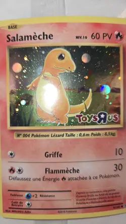 Salameche Charmander 9/108 FRENCH Toys"R"Us CARD 20th Anniv GEN /MINT Pokemon - Image 5