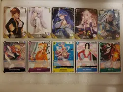 10 Anime Goddess Story And One Piece Waifu Trading Card Lot 1 NM Rares Included - Image 1