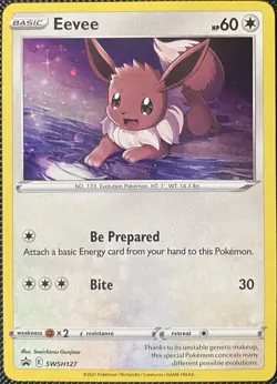 Eevee SWSH127 SWSH: Sword & Shield Promo Holo (See Photos) - Pokemon Card - Image 1