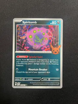 087/132 Spiritomb League Stamped Halloween Play Pokemon TCG Holo Card Promo NM - Image 1