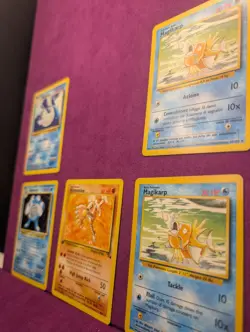 Holo Poliwrath and 1st Edition Hitmonlee Fossil Lot Pokemon Cards - Image 4