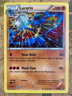 Pokemon Card TCG - Lucario XY140 Black Star Promo XY Promos Near Mint - Image 2