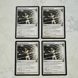 Magic the Gathering MTG Rebuff The Wicked Play Set Of 4 Cards - Image 1