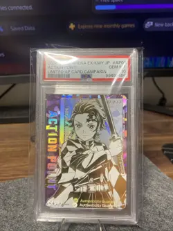 Demon Slayer Union Arena Ex/Kmy Jp Action Point Limited Card Serial PSA 10 - Image 1