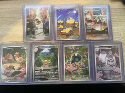 Pokemon Mega Evolution Full Art Card Lot of 7 - Image 1