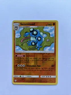 117/236 Seismitoad | Rare Reverse Holo Card | SM12 Cosmic Eclipse Pokemon TCG - Image 1