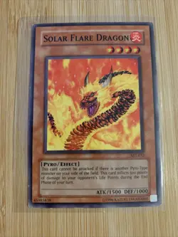 Solar Flare Dragon AST-032 Yugioh 1st Edition Monster Card 1996 - Image 1