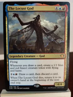 MTG The Locust God Commander 2020 LP X1 Magic The Gathering Mythic - Image 1