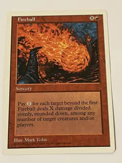 MTG-1x Fireball - Fifth Edition- 1997 - Image 1