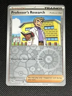 Professor's Research- Professor Oak #122 Pokemon Sv-Prismatic Evolutions Reverse - Image 1