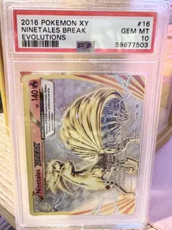 2018 Pokemon XY Ninetales Break Evolutions #18 PSA 10 - Image 1