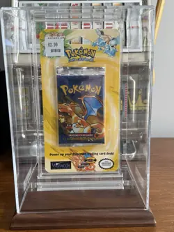 Pokemon 1st Edition Shadowless Charizard Base Set Blister Booster Pack - Sealed - Image 3