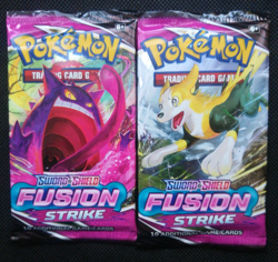 Pokemon! 2x Fusion Strike Unweighed Booster Packs - Gengar & Boltund Art - Image 1
