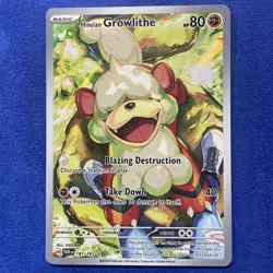 Hisuian Growlithe 181/167 Pokemon Sv06: Twilight Masquerade Illustration Rare - Image 1