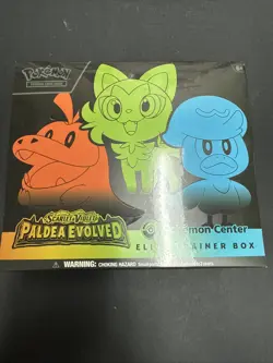 Pokemon TCG Paldea Evolved Pokemon Center Elite Trainer Box ETB - Image 1