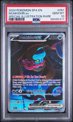 2024 Pokemon Shrouded Fable MUNKIDORI EX 091/064 SIR PSA 10 - Image 1