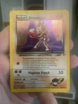 Rocket's Hitmonchan 11/132 - Gym Heroes Pokemon TCG DMG - Image 1