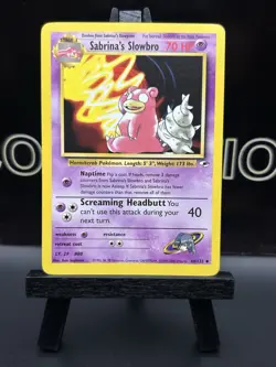 Pokemon TCG Sabrina's Slowbro Gym Heroes 60/132 Regular LP - Image 2