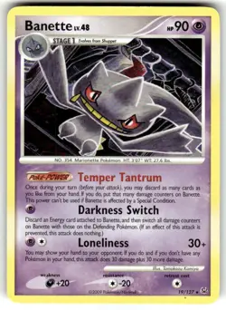 2009 Banette Platinum 19/127 Pokemon TCG Rare - Image 1