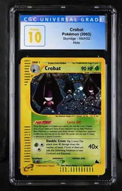 2003 Pokemon Skyridge Crobat #H5 - CGC PRISTINE 10 - Image 1