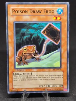 Yu-Gi-Oh! Poison Draw Frog CRV-EN028 Cybernetic Revolution 1st Edition VLP - Image 1