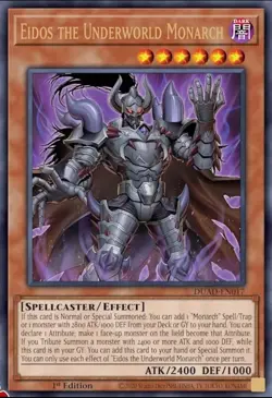 DUAD-EN017 Eidos the Underworld Monarch Ultra Rare 1st Ed YuGiOh - Image 1