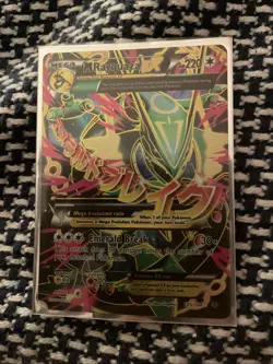 Pokemon TCG Mega M Rayquaza EX Holo Card Roaring Skies Ultra Rare - Image 1