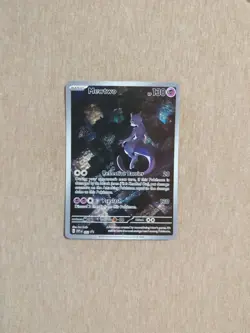 Pokemon Mewtwo TCG Scarlet & Violet Black Star Promo Holo Card 052 - Image 1