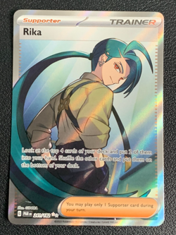 Rika 241/182 Paradox Rift Full Art Trainer Ultra Rare Pokemon TCG Card NM - Image 1