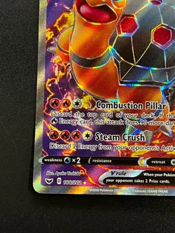 Torkoal V 188/202 - Sword & Shield Base Full Art Ultra Rare Pokemon TCG Card NM - Image 2