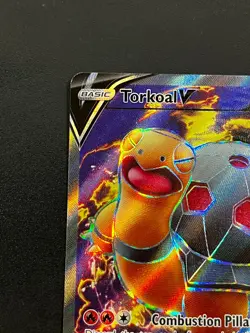 Torkoal V 188/202 - Sword & Shield Base Full Art Ultra Rare Pokemon TCG Card NM - Image 5