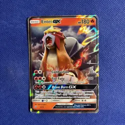 Entei GX 10/73 Shining Legends Ultra Rare Pokemon Card - NM/Mint - Image 1