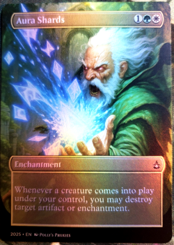 Aura Shards FOIL Proxy Playtest Card with Custom Art Design - Image 1
