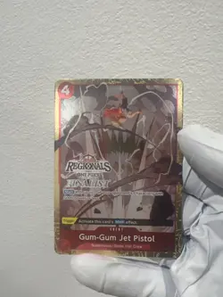 One Piece Card Game Online Regional 2024 Finalist Gum-Gum Jet Pistol ST01-015... - Image 1