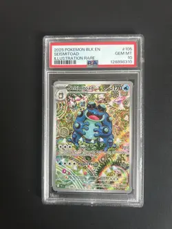 Pokemon TCG Seismitoad Illustration Rare Black Bolt 105/086 English Psa 10 - Image 1