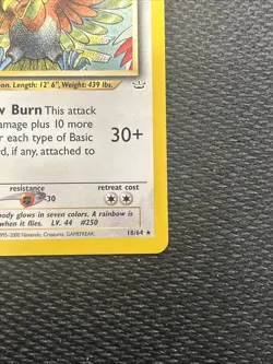 Ho-oh 18/64 Neo Revelation Non Holo Pokemon Card TCG Nintendo LP - Image 5