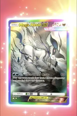 Pokemon TCG Pocket - Mega Absol EX - 2 ?Mega Rising B1 - ENGLISH - Image 1