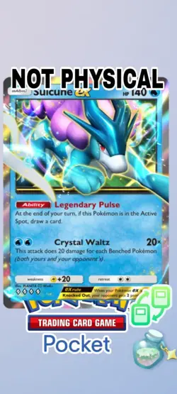 SUICUNE EX POKEMON TCG POCKET ENG NOT PHYSICAL - NOT PHYSICAL!!! suicune - Image 1