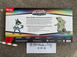 Pokemon TCG Prismatic Evolutions Lucario EX + Tyranitar EX Premium Collection - Image 2