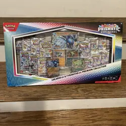 Pokemon TCG Prismatic Evolutions Lucario Ex + Tyranitar Ex Premium Collection - Image 1