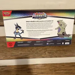 Pokemon TCG Prismatic Evolutions Lucario Ex + Tyranitar Ex Premium Collection - Image 2