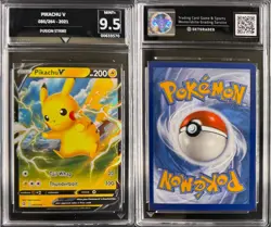 2021 Pokemon Fusion Strike Pikachu V #086 GG9.5 MINT+ - Image 3