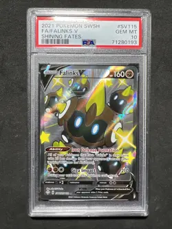 🔥 Pokemon PSA 10 Shining Fates Full Art Gem Mint Falinks V #SV115 - Image 1