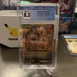 2016 Pokemon M Charizard EX Full Art 101/108 Evolutions Holo Ultra Rare CGC 8.5 - Image 1