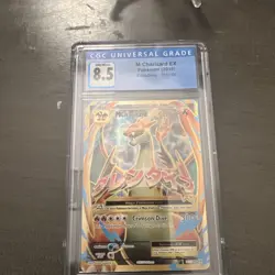 2016 Pokemon M Charizard EX Full Art 101/108 Evolutions Holo Ultra Rare CGC 8.5 - Image 3