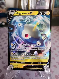 Pokemon TCG Magnezone V Sword & Shield - Lost Origin 056/196 Holo Ultra Rare - Image 1