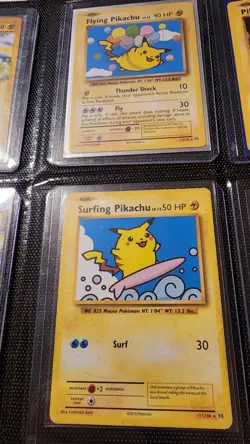 Pokemon TCG - Flying Pikachu & Surfing Pikachu Secret Rare Set XY Evolutions - Image 1