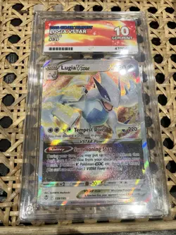 Pokemon TCG Silver Tempest Lugia VStar 139/195 Ace Grading 10 Gem Mint - Image 2