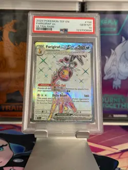 Pokemon 2024 Temporal Forces Ultra Rare FARIGIRAF Ex #194 PSA 10 Gem - Image 1